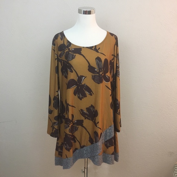 SALE R&B Collections Yellow & Black Shirt Dress XL - Picture 2 of 12